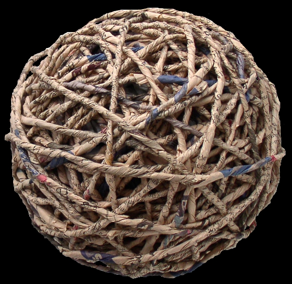 Paper ball (2007) and foto by Ivano Vitali